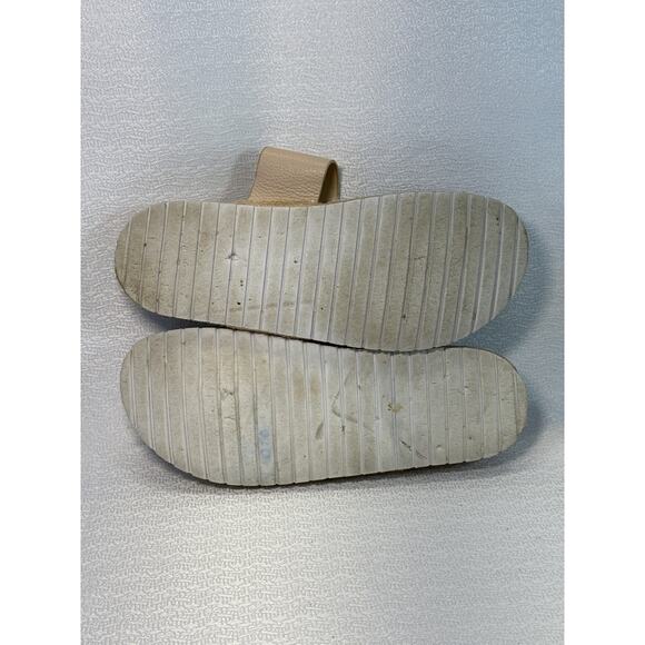 Com & Sense Cream Leather Flip Flops women sz 9 - Picture 6 of 7